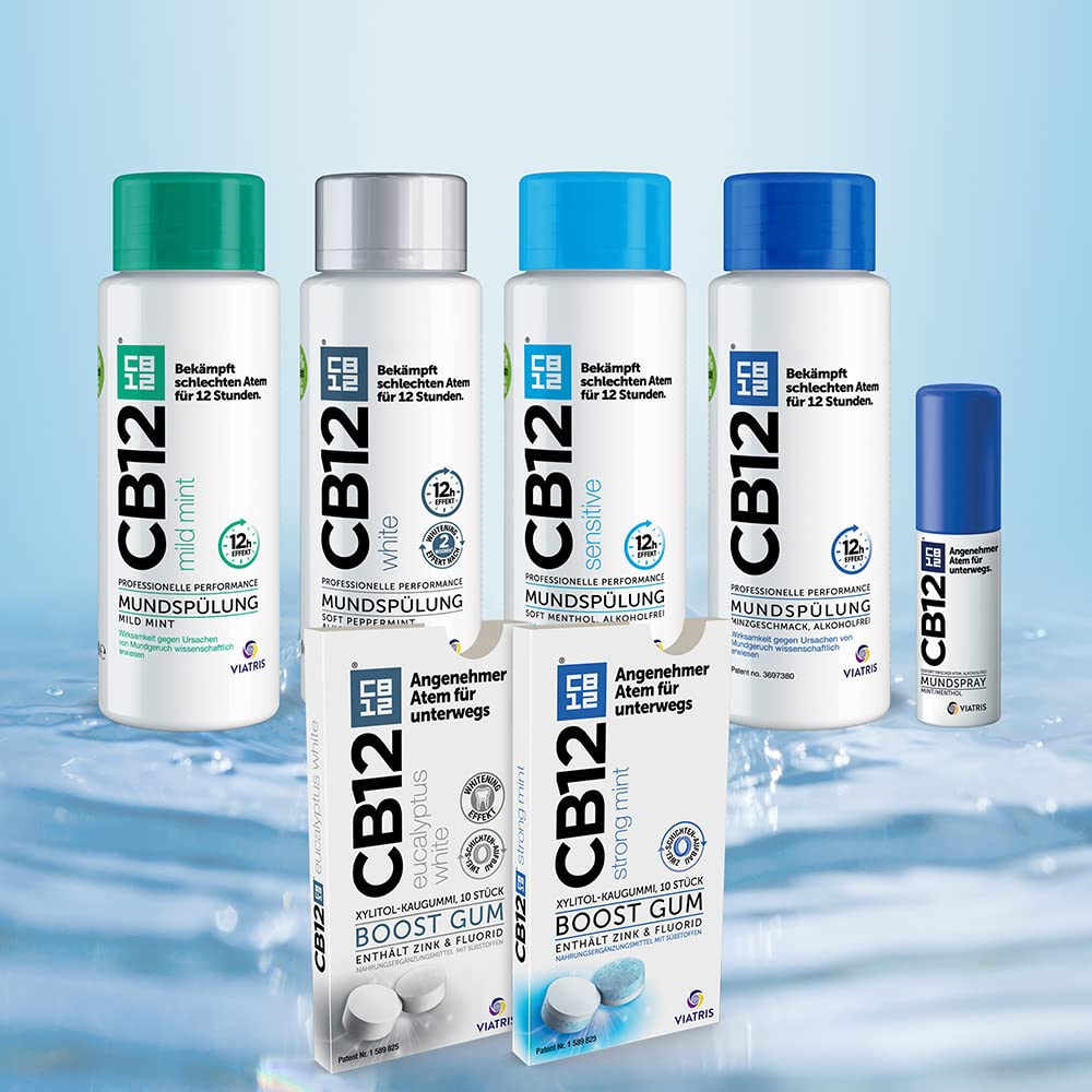 CB12 Spray: Mundspray für angenehmen Atem unterwegs, Mint/Menthol gegen Mundgeruch, 15 ml