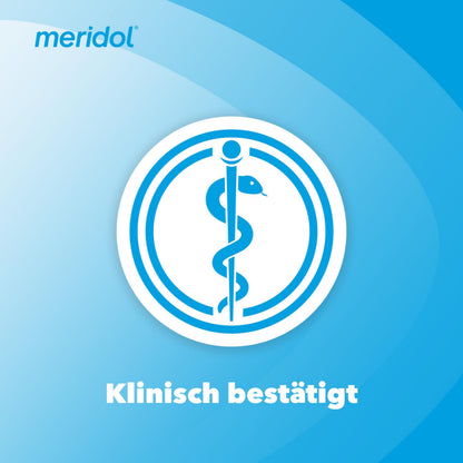 meridol Mundspülung, 400 ml - antibakterieller Effekt für gesunde Zähne & Zahnfleisch, ohne Alkohol