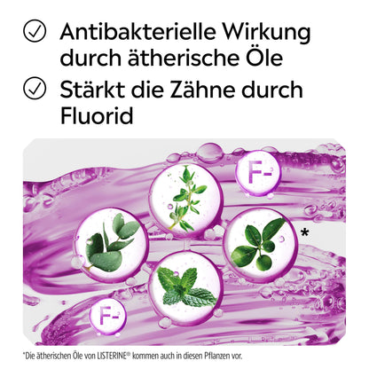 LISTERINE Total Care Zahn-Schutz 500 ml - Testsieger Stiftung Warentest, 6 in 1 Wirkung, 24h frischer Atem, schützt gegen Karies und Zahnfleischprobleme, antibakterielles Mundwasser
