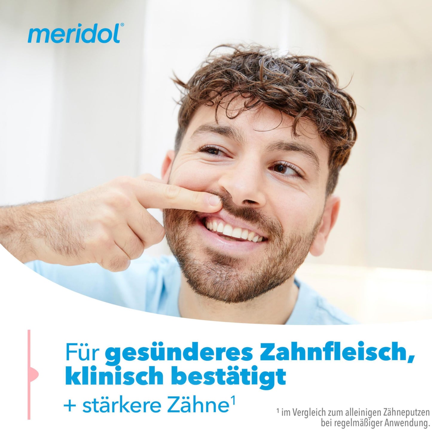 meridol Mundspülung, 400 ml - antibakterieller Effekt für gesunde Zähne & Zahnfleisch, ohne Alkohol